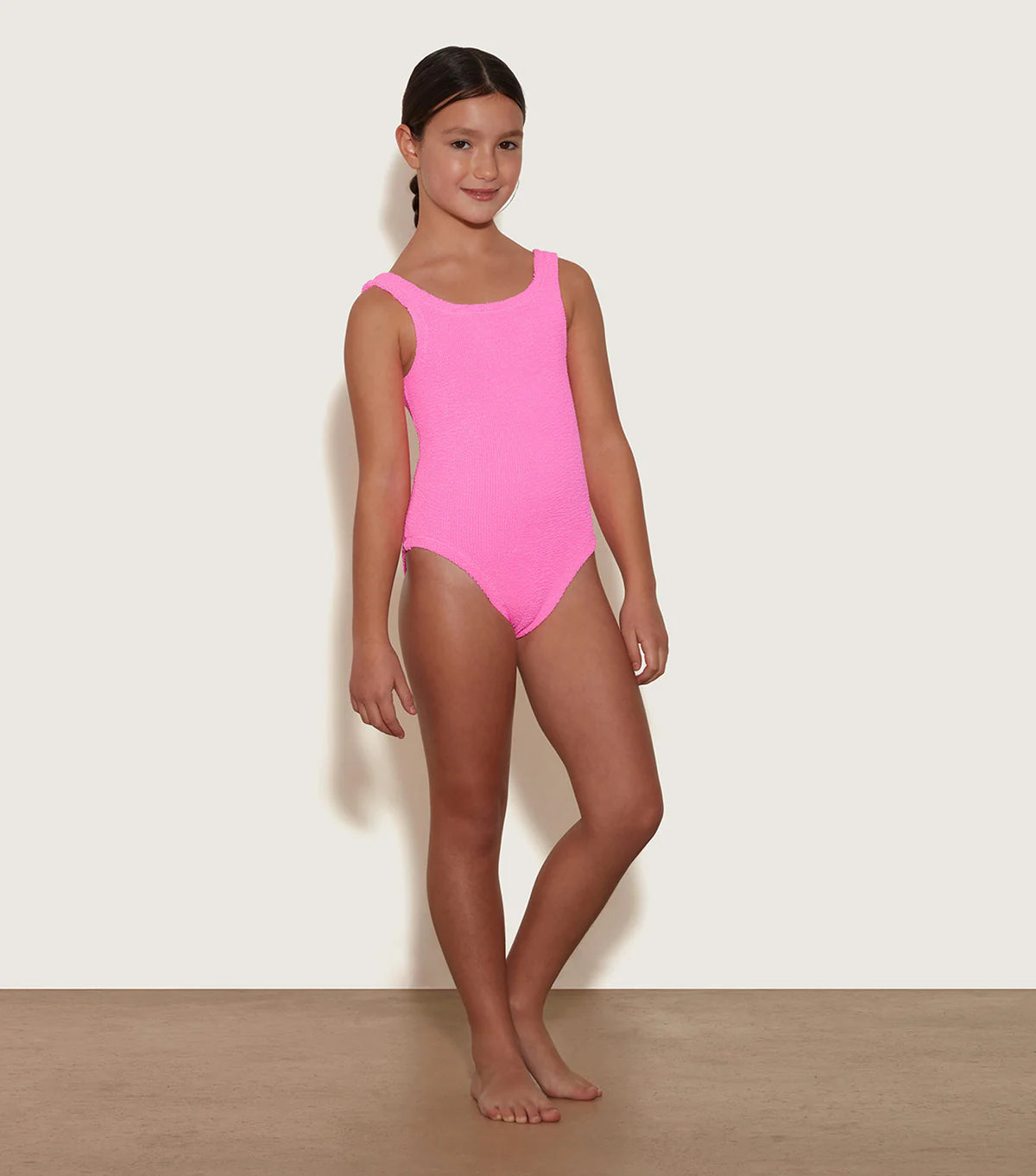 Classic Crinkle Swimsuit - Bubblegum (7-12 years)