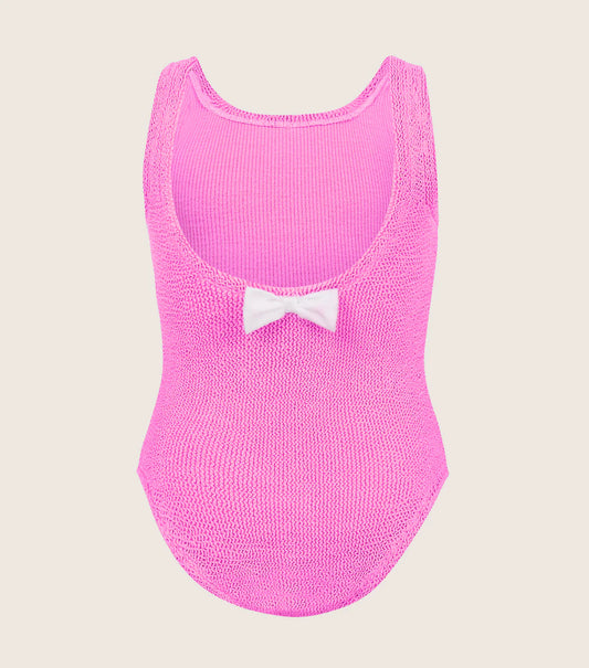 Alva Crinkle Swimsuit - Bubblegum (7-12 years)