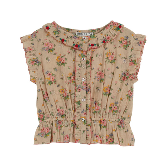 Vintage Flower Blouse