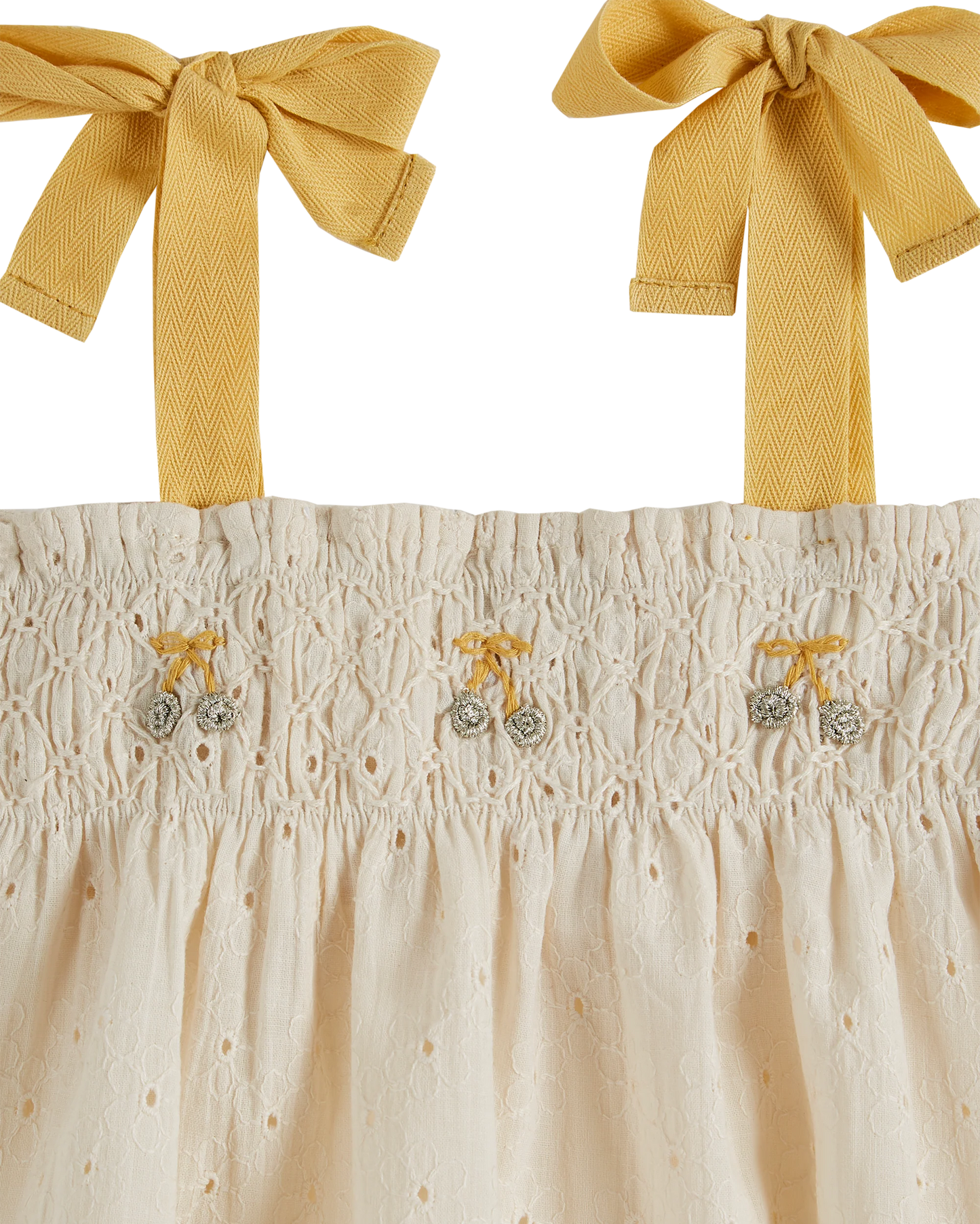 Baby Embroidered Top - Cream