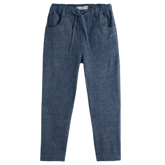 Linen Indigo Pants