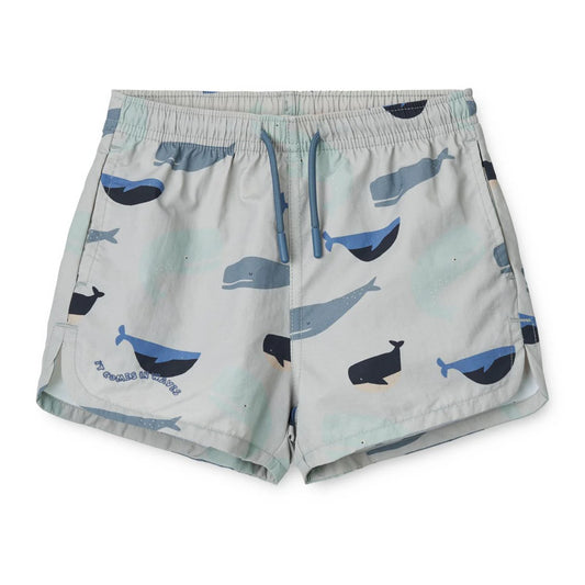 Aiden Printed Board Shorts - Whales