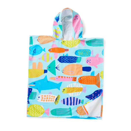 Kids Hooded Towel - Rainbow Reef