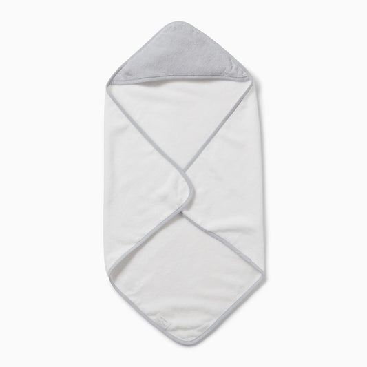 Baby Hooded Towel - Grey & White