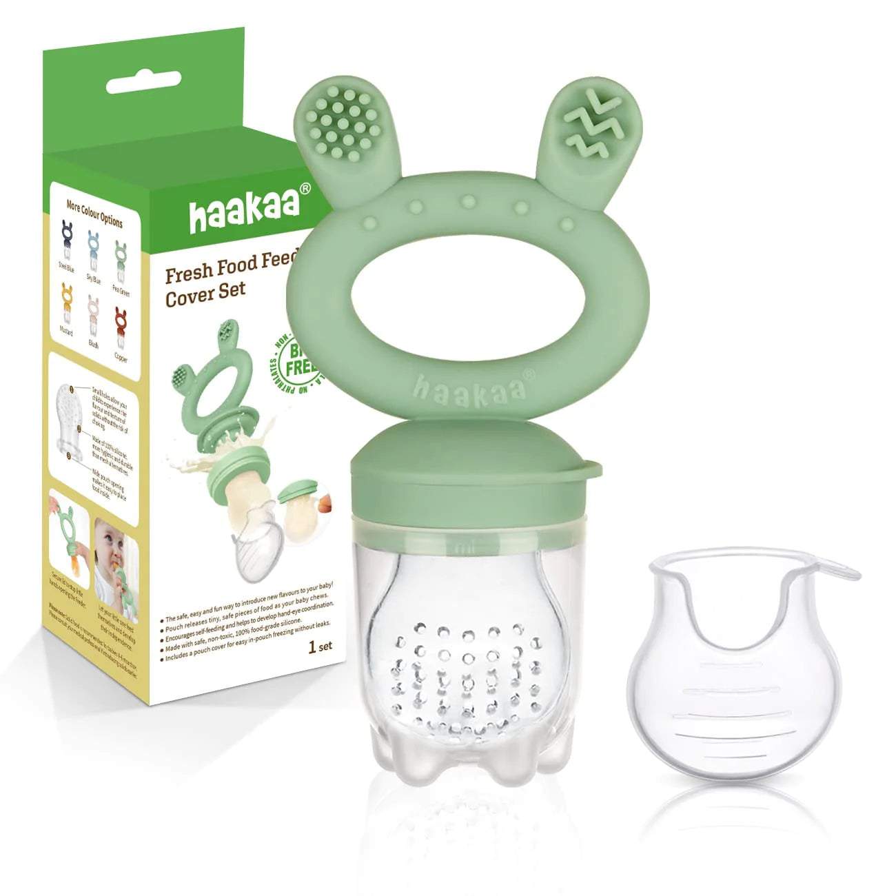 Fresh Food Feeder & Cover Set -  Pea Green