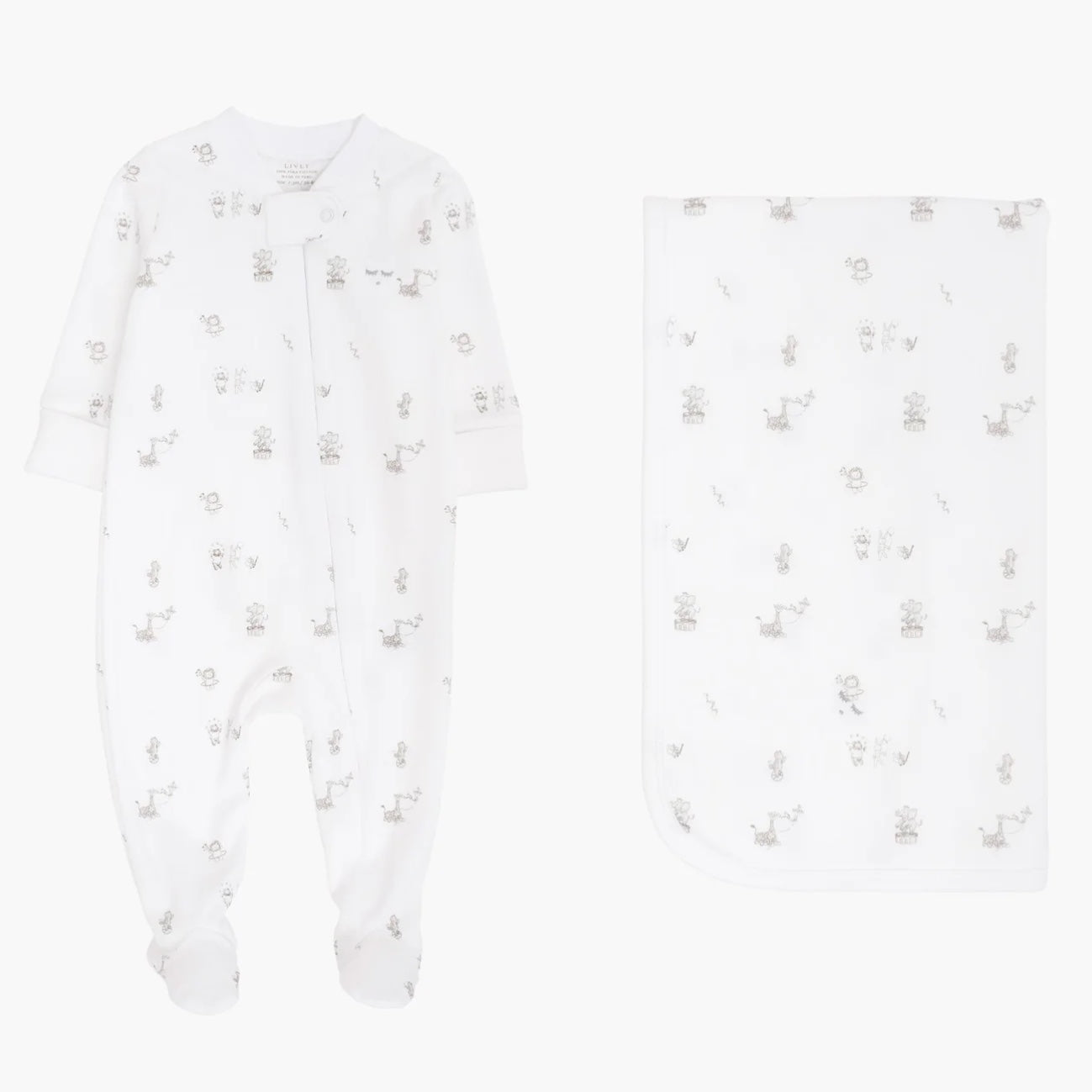 Celebration Parade Playsuit & Blanket - White