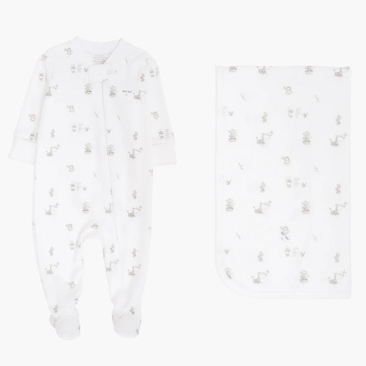 Celebration Parade Playsuit & Blanket - White