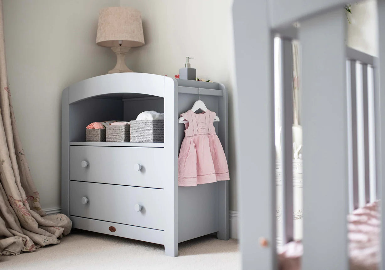 Curved 2 Drawer Chest Changer - Grey