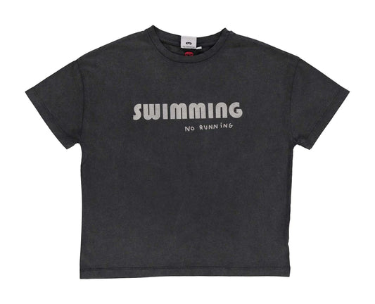 Black 'Swimming' T-shirt