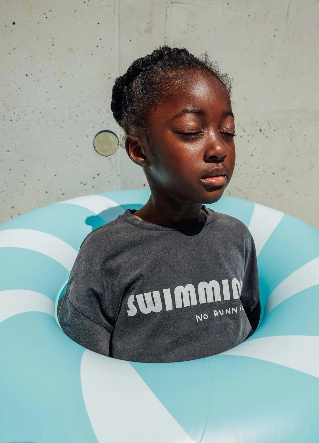 Black 'Swimming' T-shirt