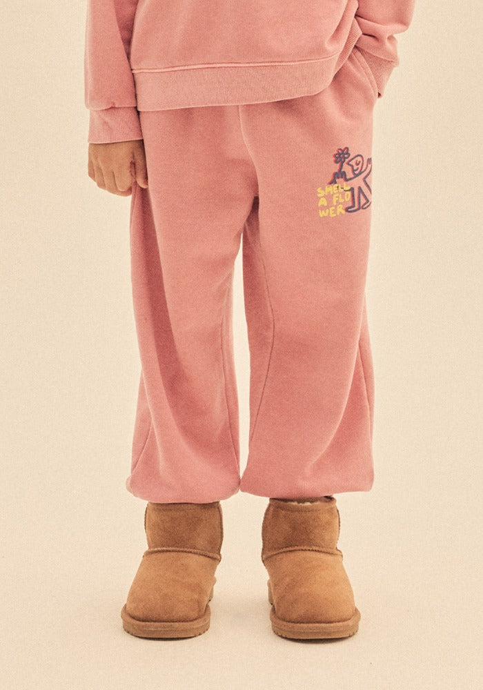 Flower Aladdin Pants - Pink