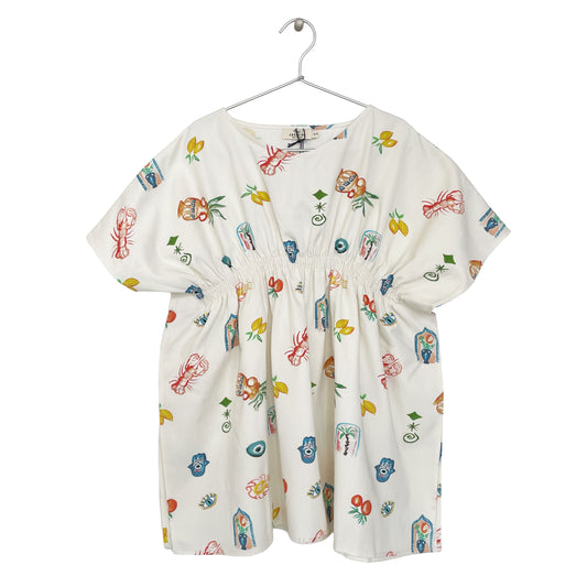 Mediterranean Print Kaftan