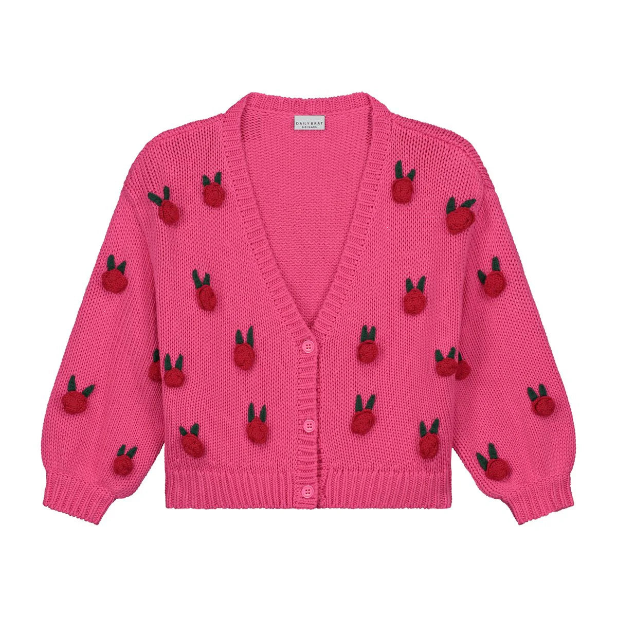 Rosie Flower Knitted Cardigan
