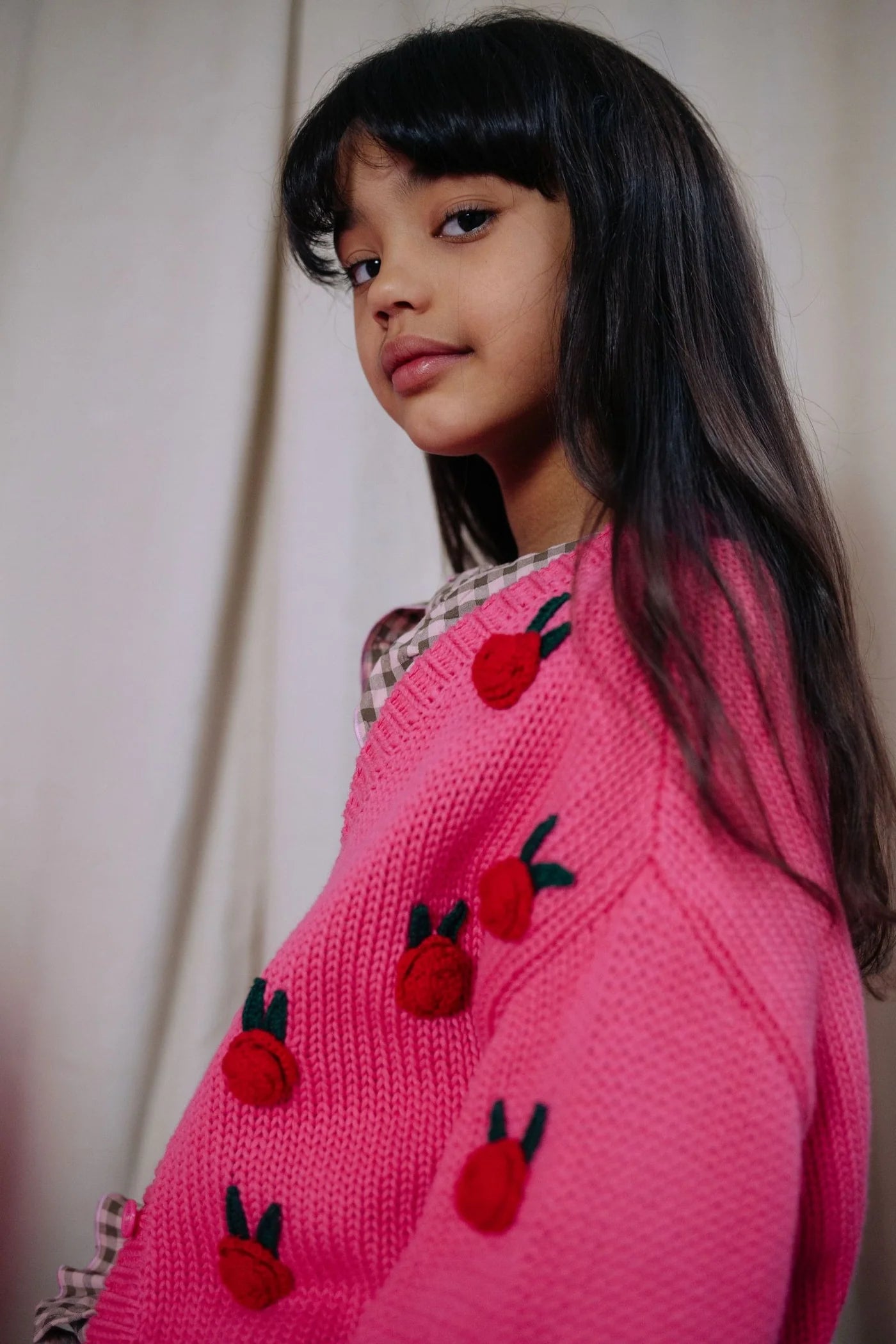 Rosie Flower Knitted Cardigan