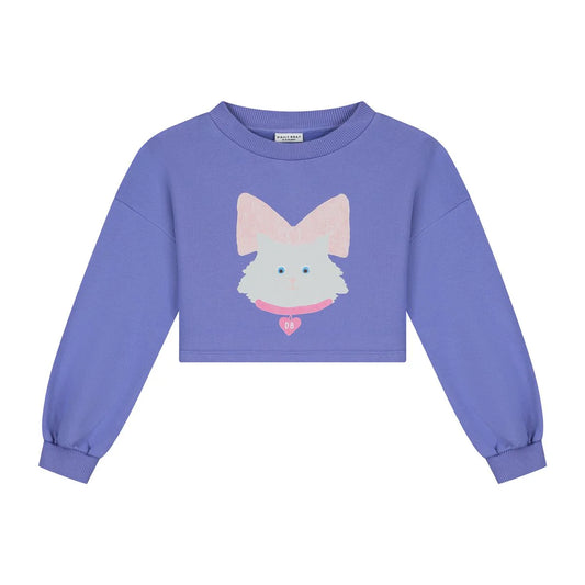 Kitty Cat Cropped Sweater