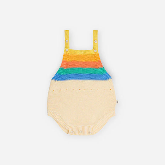 Rainbow Knit Bubble Playsuit