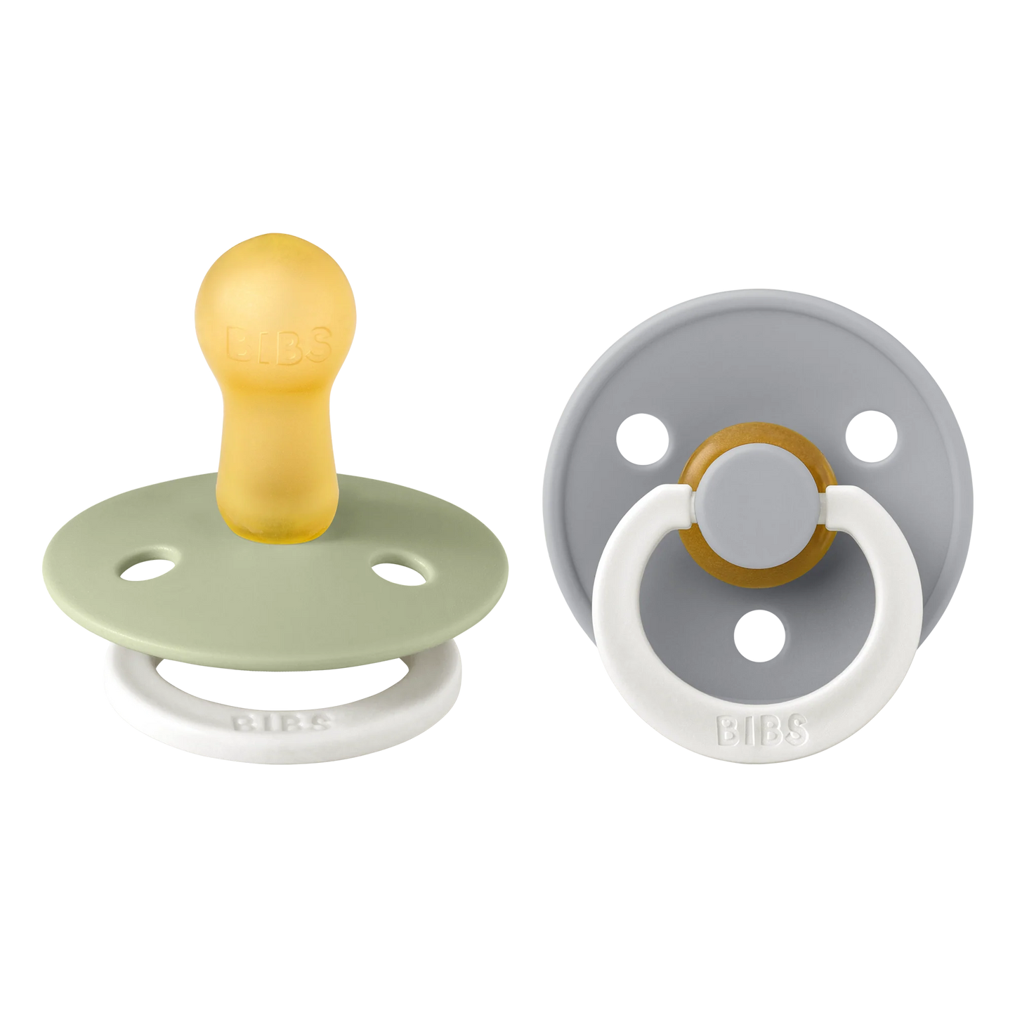 Colour 2-Pack Latex Pacifiers: Sage Glow & Cloud Glow, 6-18 months