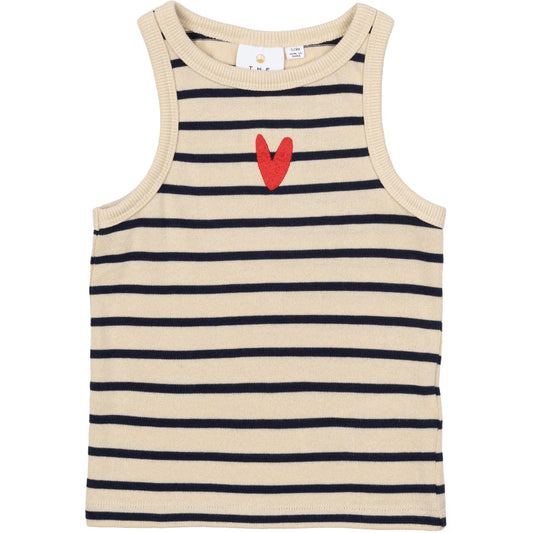Striped Heart Tank