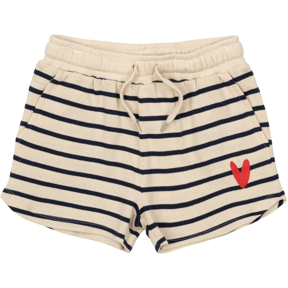 Striped Heart Shorts