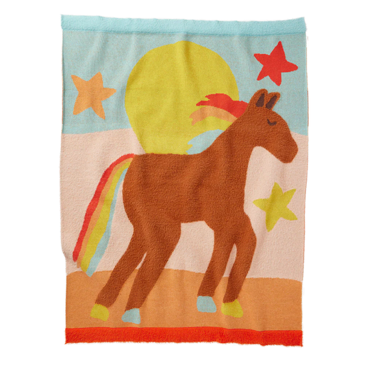 Giddy Up Knit Blanket