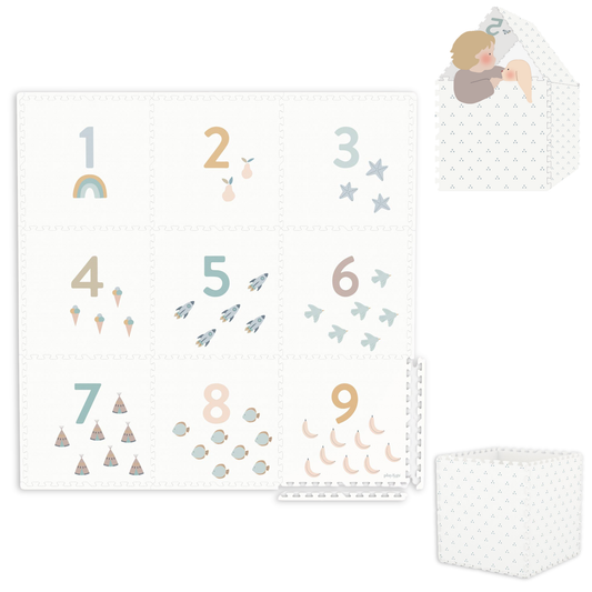 tiloo: Foam Puzzle Playmat & Storage Box - Numbers