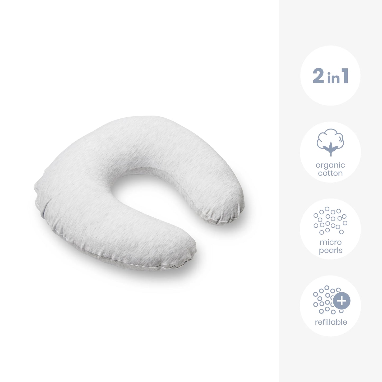 Softy Classic Nursing Pillow - Jersey Blue