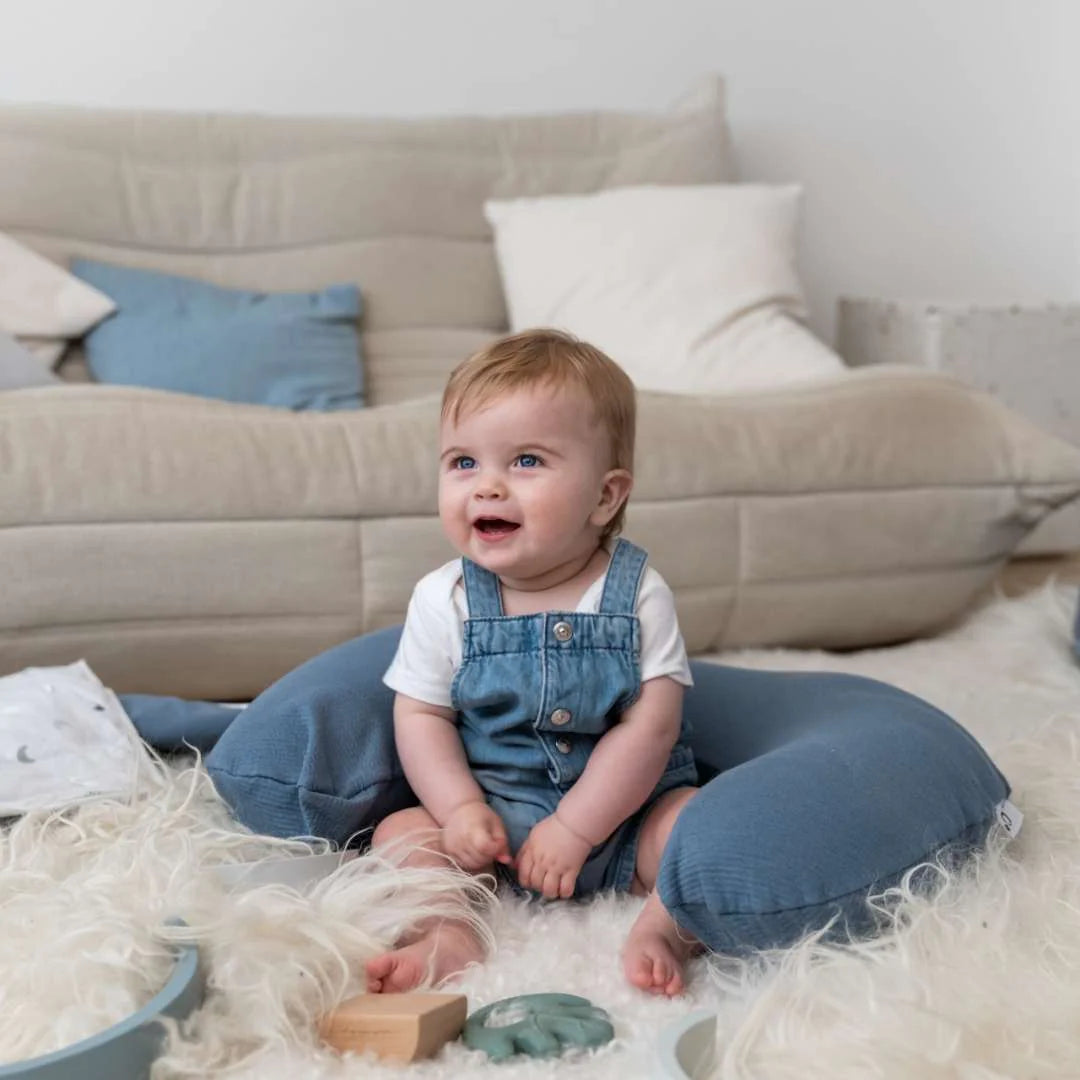 Softy Classic Nursing Pillow - Jersey Blue