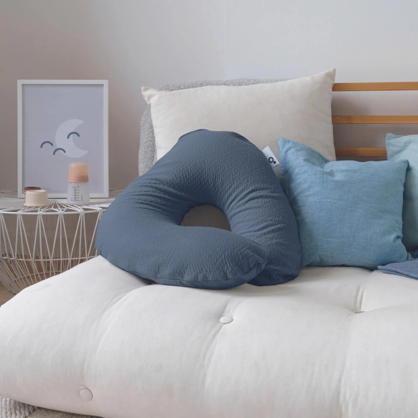 Softy Classic Nursing Pillow - Jersey Blue