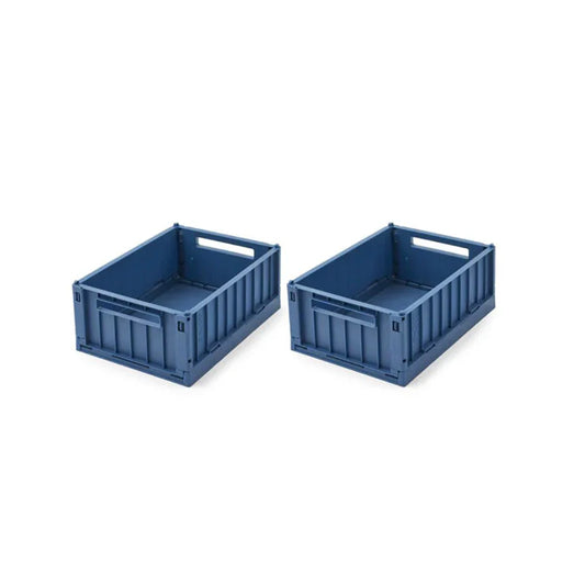 Weston Small Storage Box 2-pack - Indigo