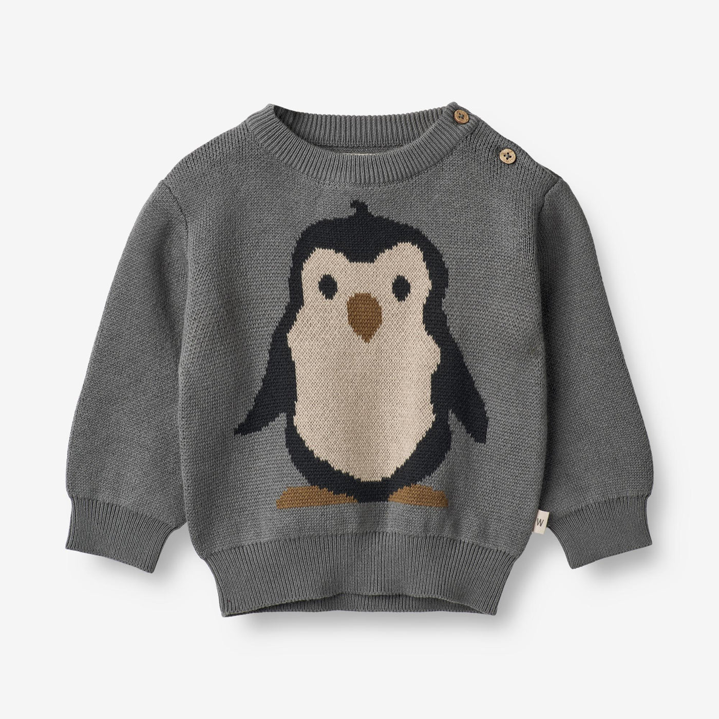 Jacquard Penguin Baby Sweater