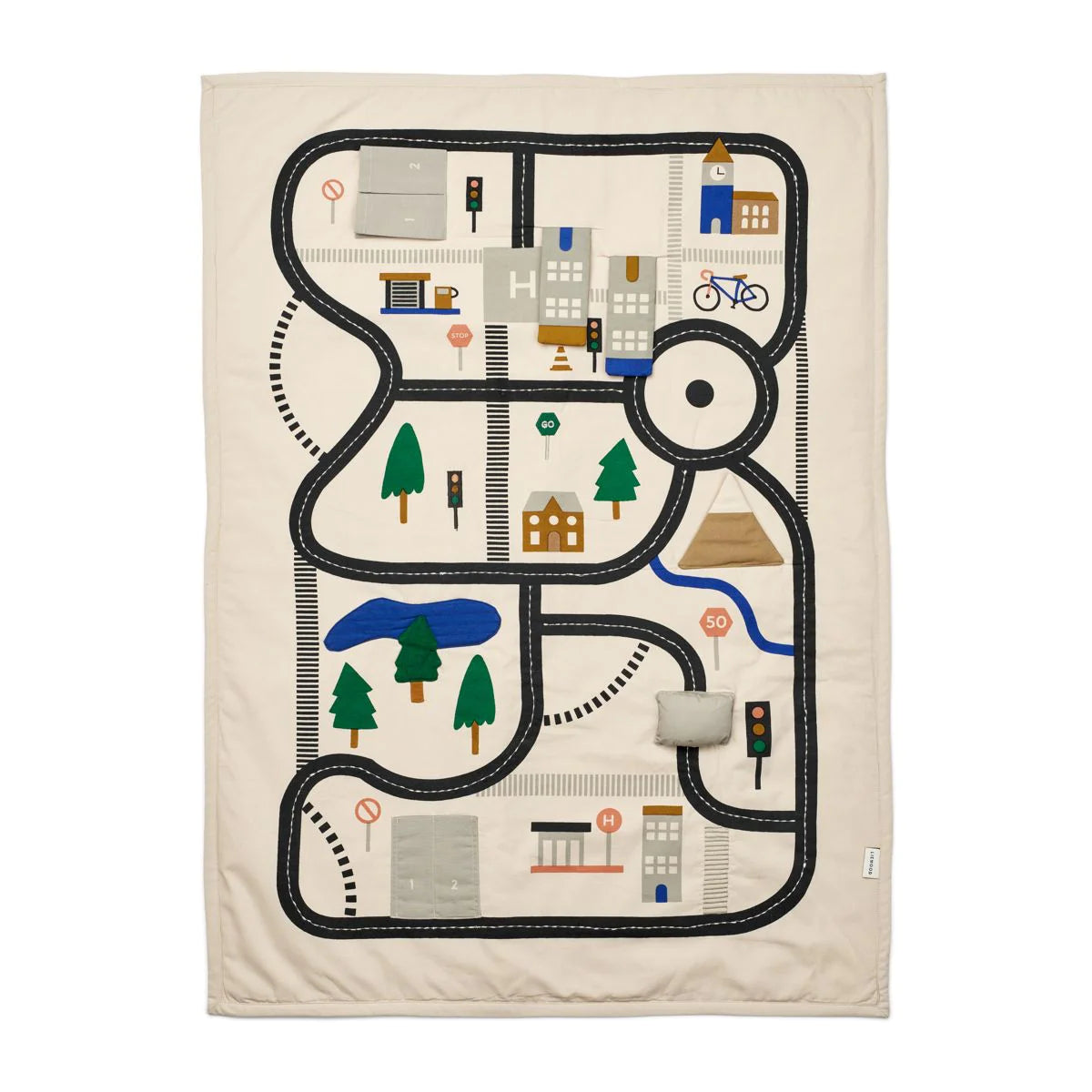 Adonna Transportable Activity Blanket - Road Map