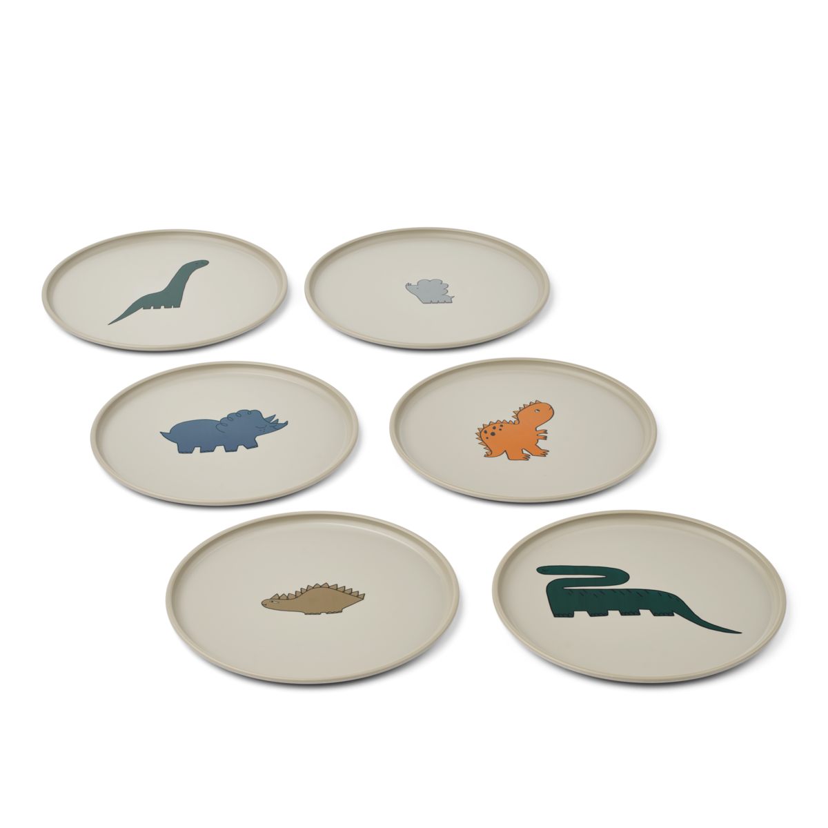 Remco Plate - 6-Pack - Dinosaurs / Mist