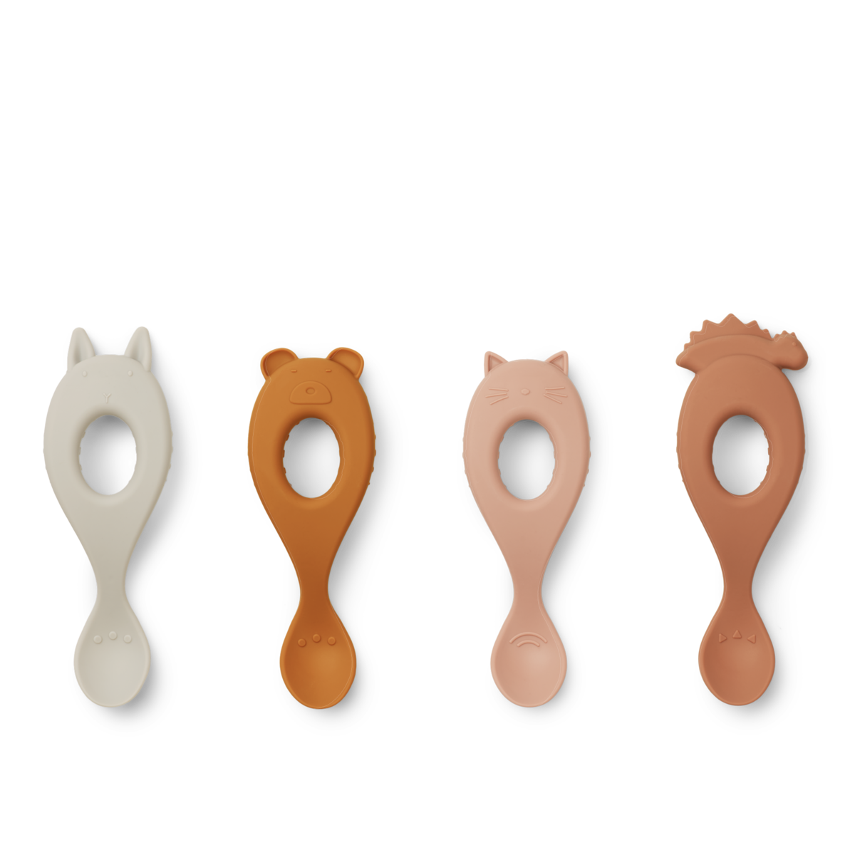 Liva Silicone Spoon 4-Pack - Rose mix