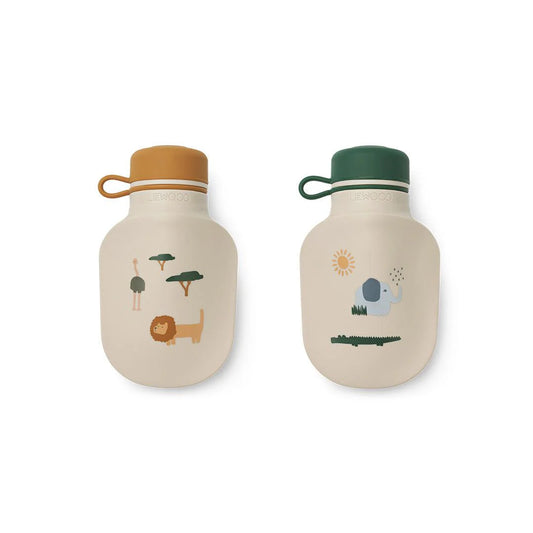 Lizzie Smoothie Bottle 2-Pack - Safari sandy mix
