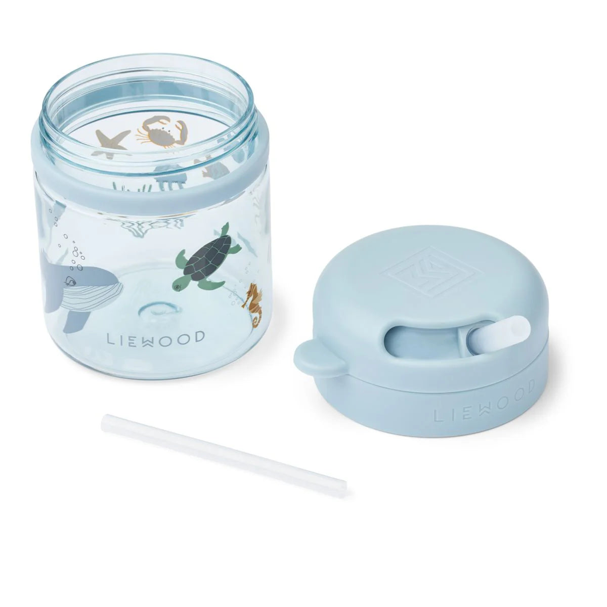 Pavia Tritan Straw Cup 280ml - Sea creature / Sandy