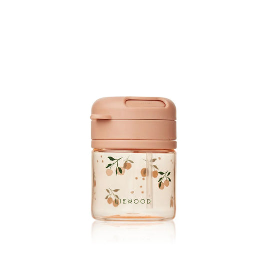 Pavia Tritan Straw Cup 280ml - Peach / Sea shell