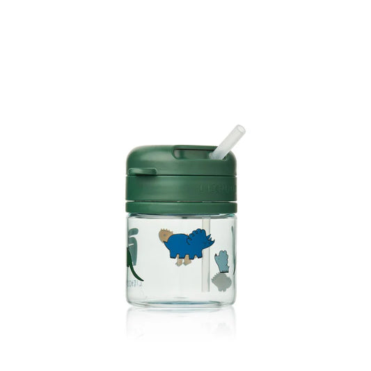 Pavia Tritan Straw Cup 280ml - Dinosaurs / Mist