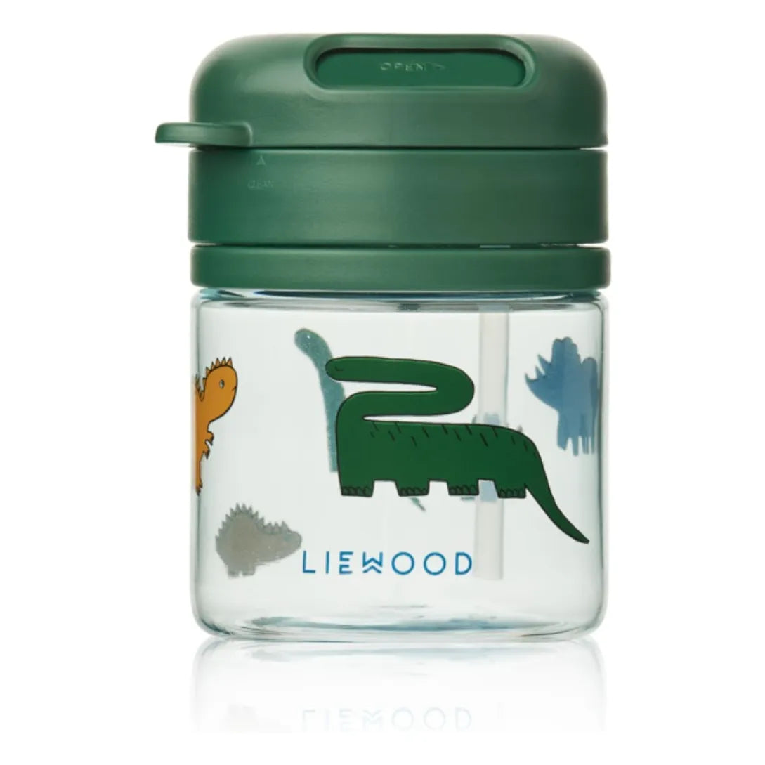 Pavia Tritan Straw Cup 280ml - Dinosaurs / Mist
