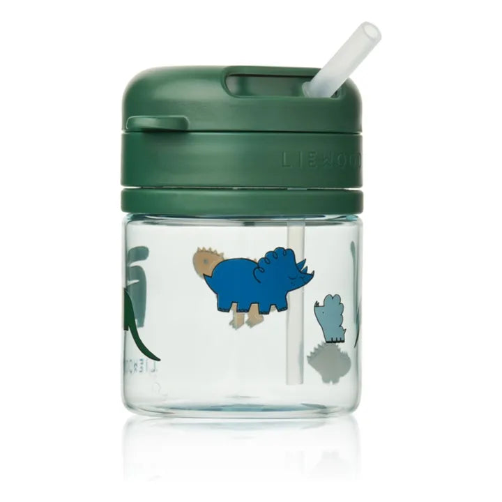 Pavia Tritan Straw Cup 280ml - Dinosaurs / Mist
