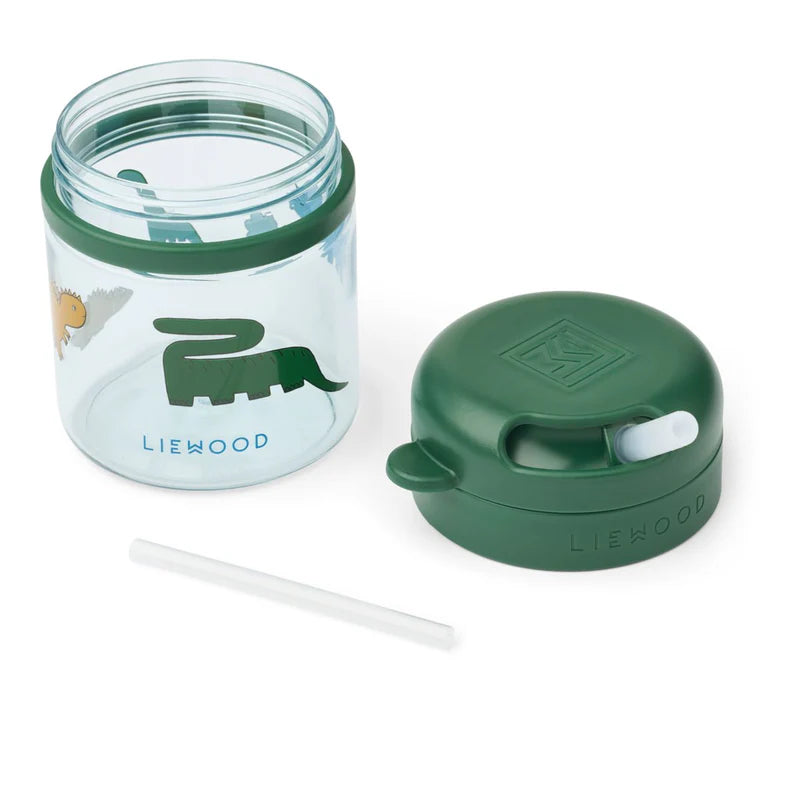Pavia Tritan Straw Cup 280ml - Dinosaurs / Mist