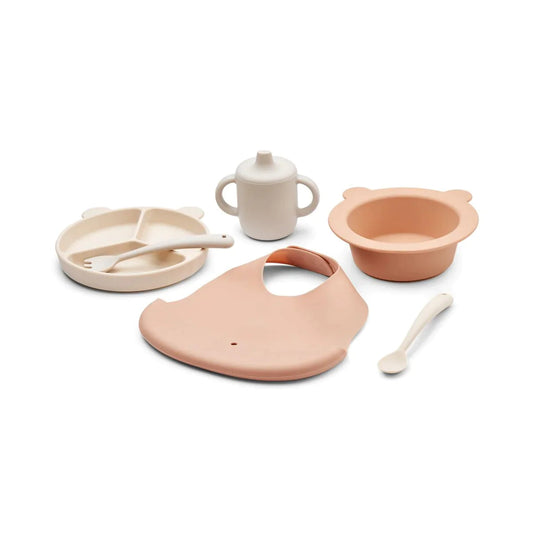 Stina Mealtime Gift Set - Mr. Bear/Tuscany Rose Multi Mix