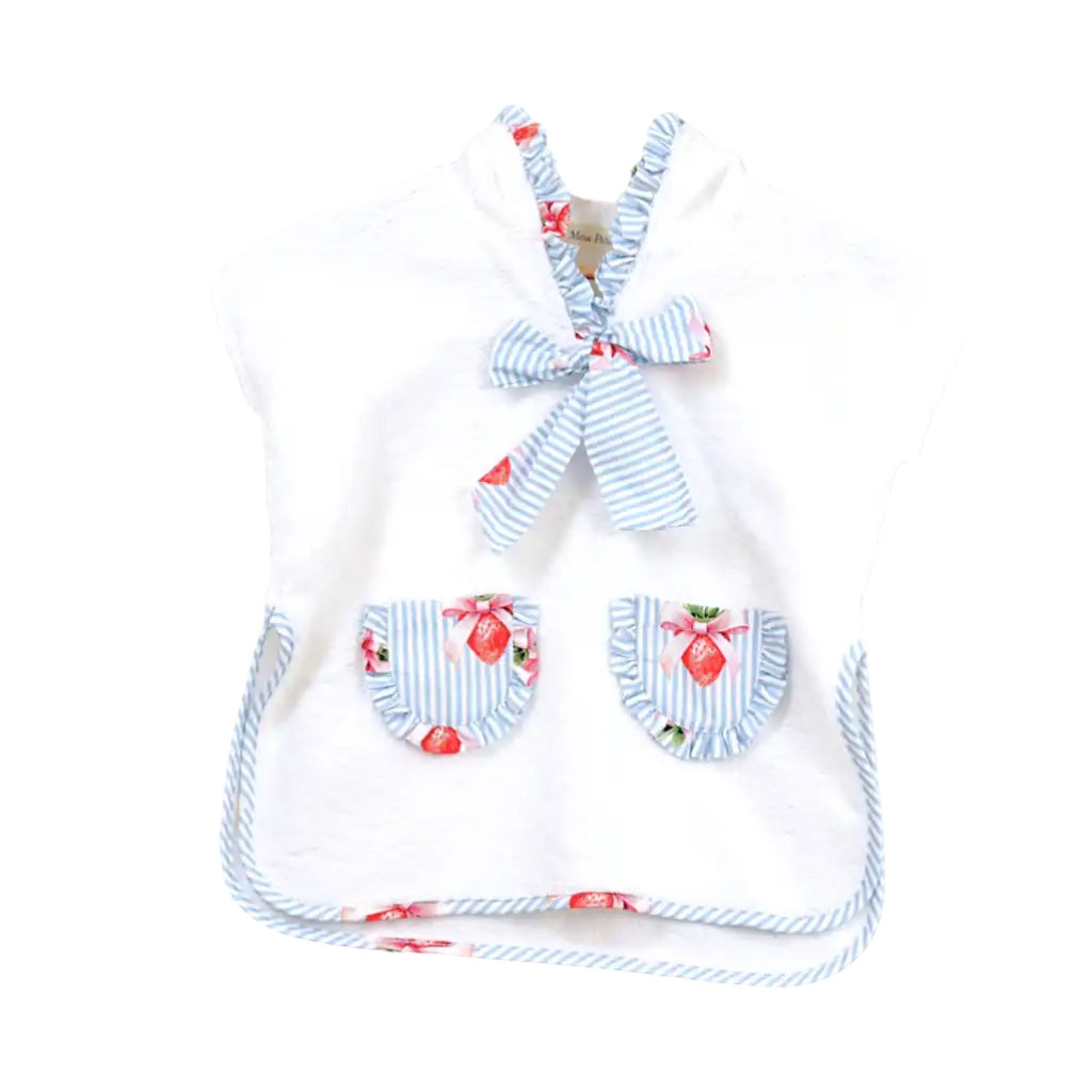 Beach Poncho - Strawberries