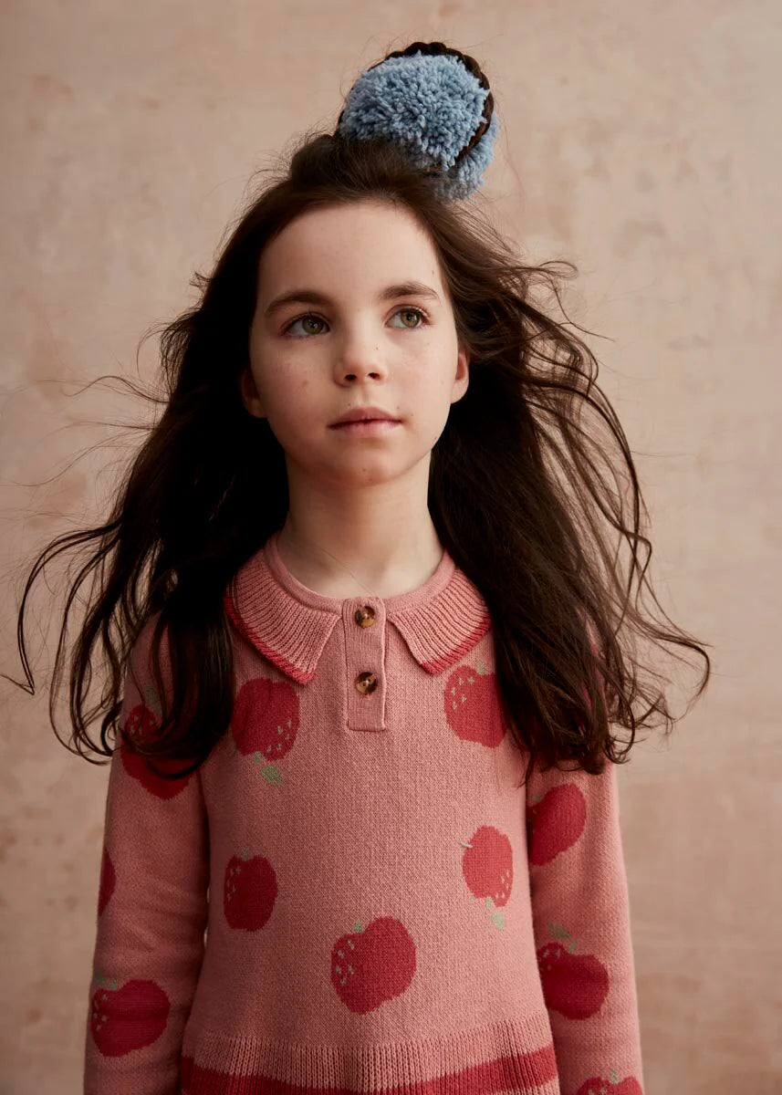 Apple Knit Dress - Rosy
