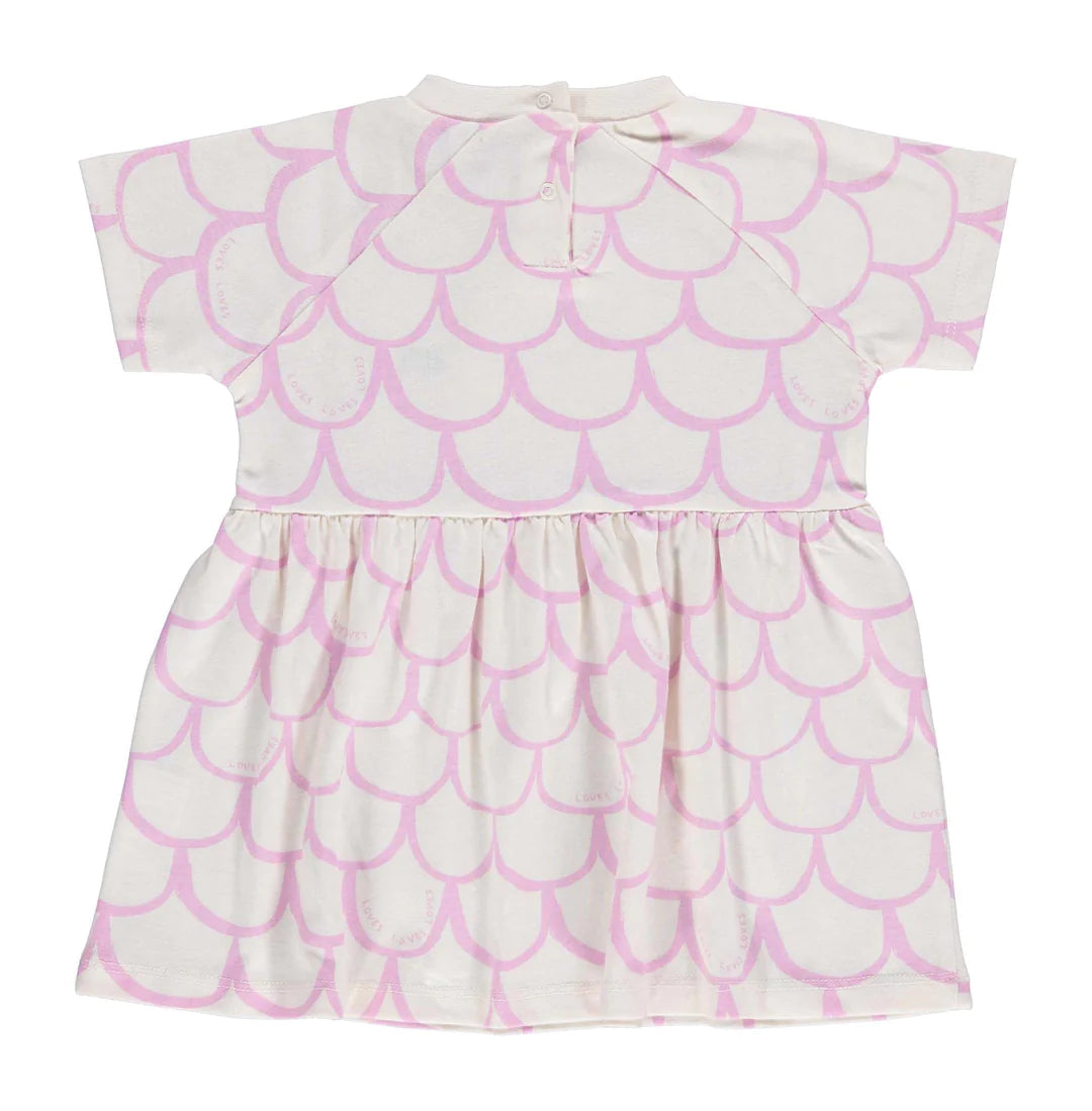 Pink Lavender Scales Baby Dress
