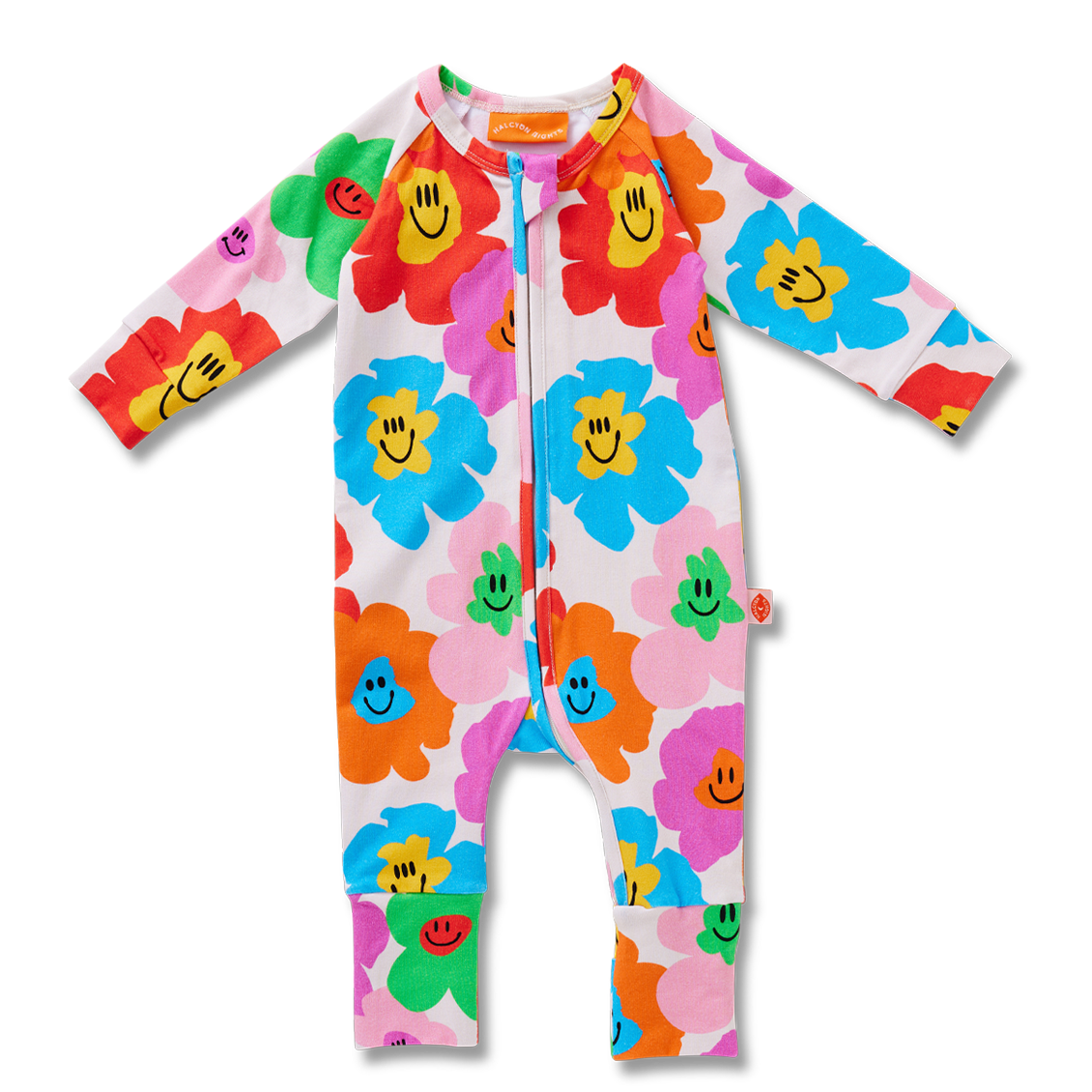 Hej Blomma! Long Sleeve Playsuit & Bib Set