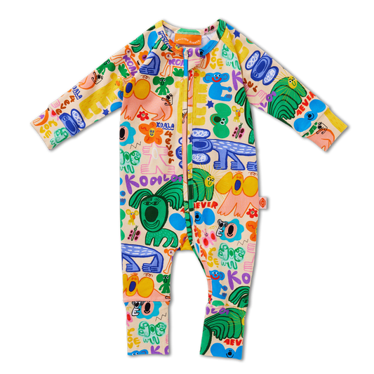 Koala 4ever Long Sleeve Playsuit & Bib Set