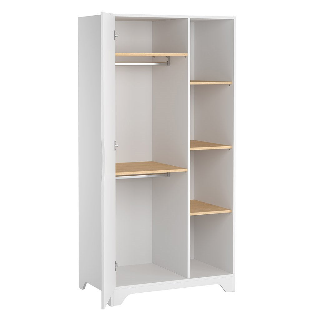 Leaf Wardrobe - White/Oak