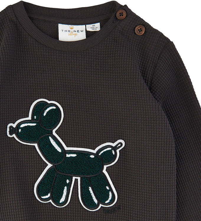 Balloon Dog Waffle Baby Sweater