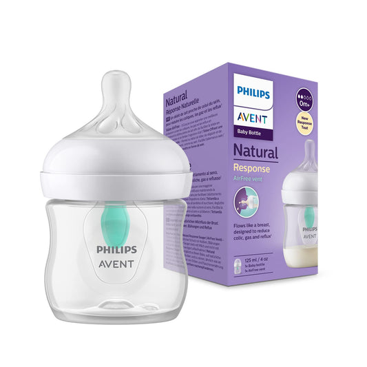 Natural Response Feeding Bottle 125ml With Airfree Vent - Single Pack (SCY670/01)