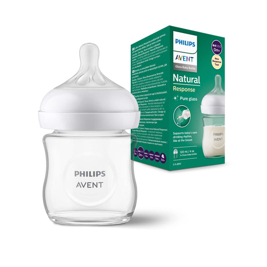 Natural Response Glass Feeding Bottle 125ml- Single Pack (SCY930/01)